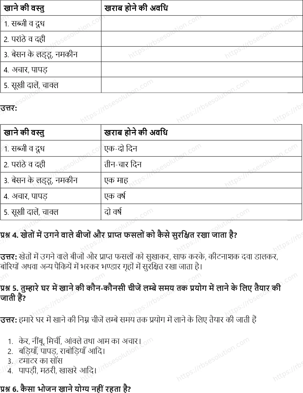 RBSE Class 5th पर्यावरण अध्ययन जब चाहें तब खाएँ Solutions 10