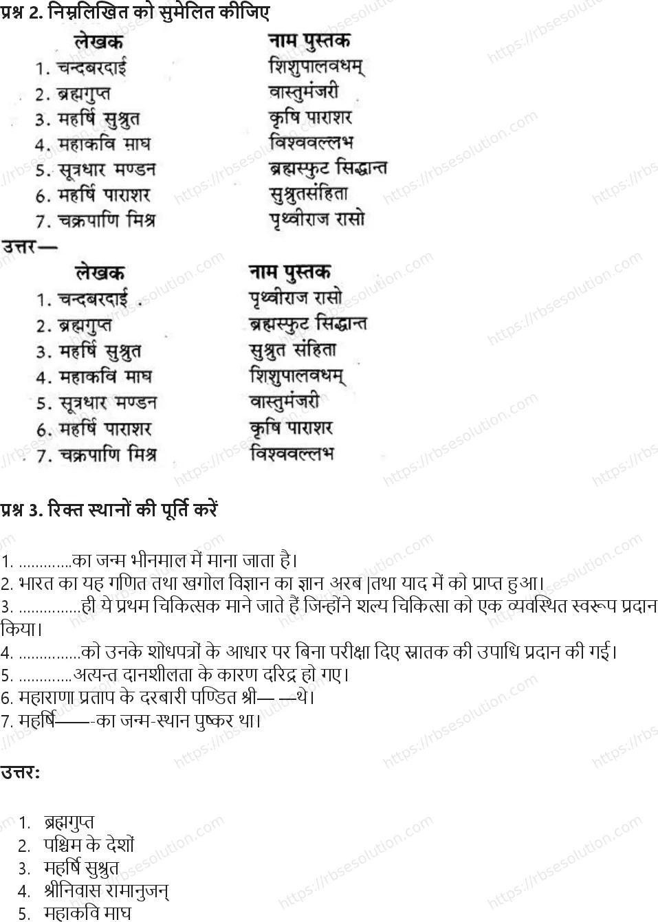 RBSE Class 8th सामाजिक विज्ञान हमारे गौरव Solutions 5